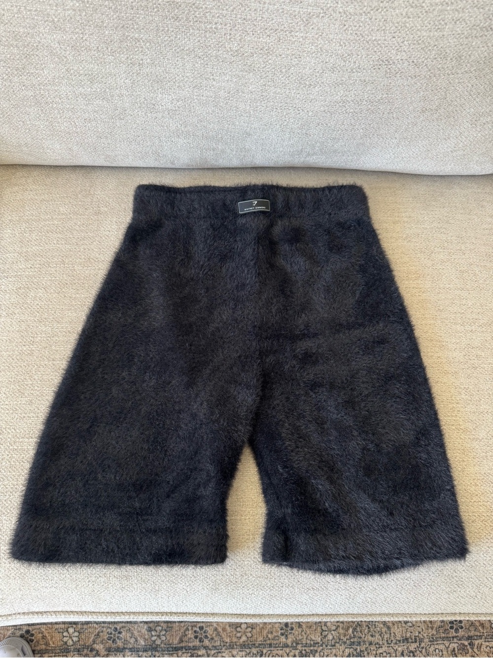 Gymshark Whitney Simmons Black Fuzzy Women’s Bike Shorts